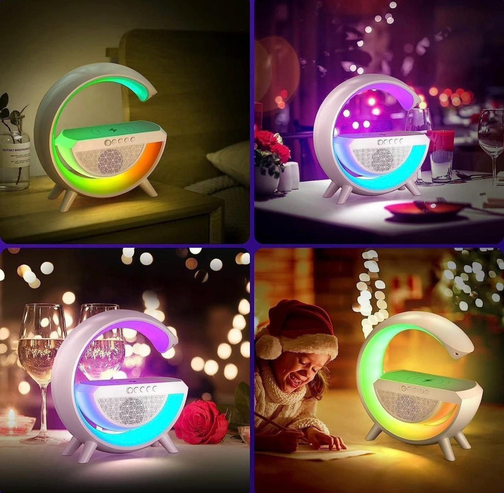 G-Shape LED Wireless Charging Speaker Lamp