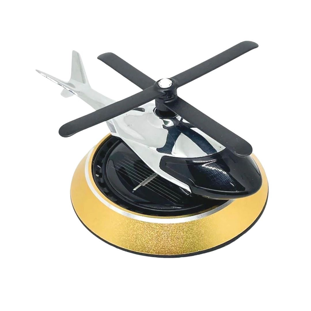 Solar Powered Helicopter Dashboard Toy