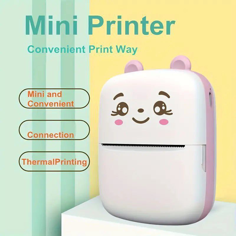 Cute Mini Thermal Printer | Wireless Inkless Pocket Printer