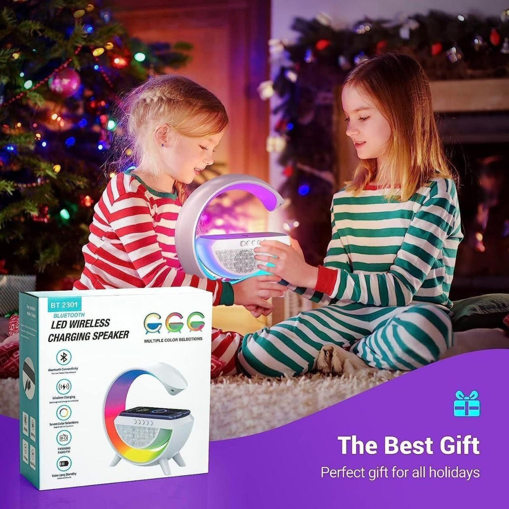 G-Shape LED Wireless Charging Speaker Lamp